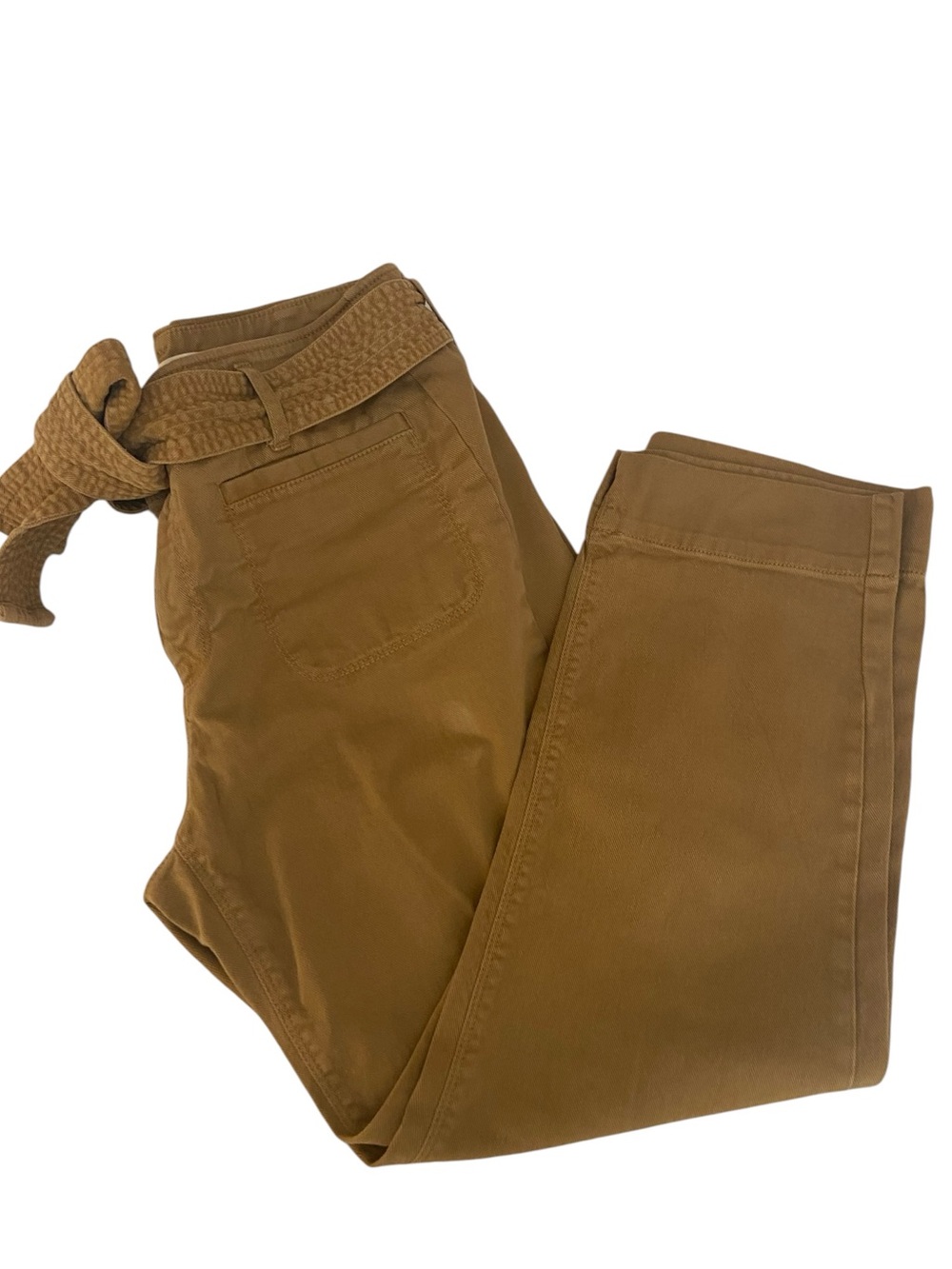 LOFT STRAIGHT LEG TIE WAIST PANTS SIZE 8